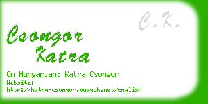 csongor katra business card